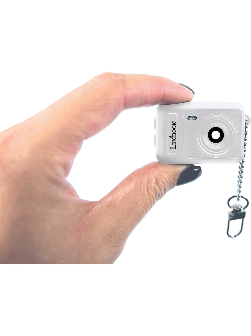 Mini fotocamera digitale portachiavi White con memoria Flash integrata Bianco - Kiabi