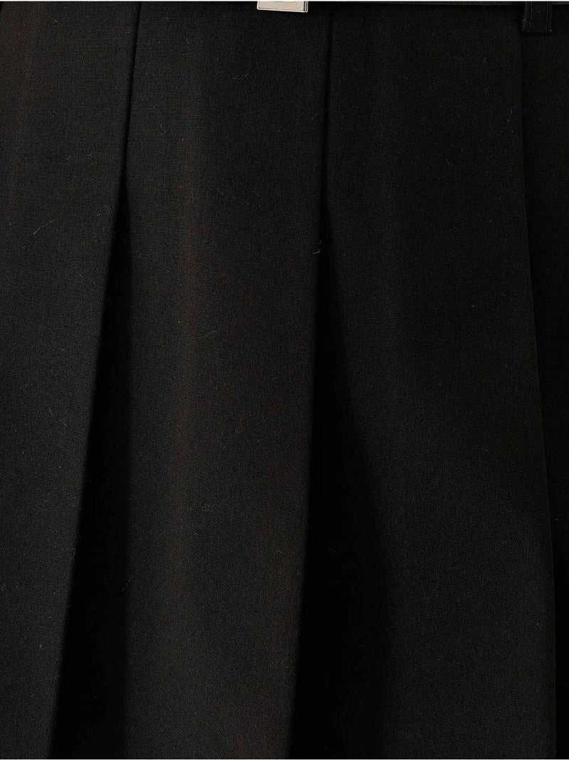 Mini gonna-skirt con cintura hiccup Nero - Kiabi