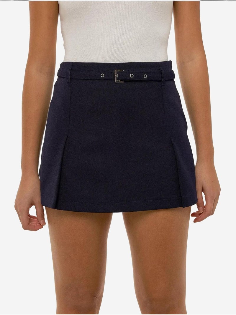 Mini gonne-pantalone con cintura Blu - Kiabi