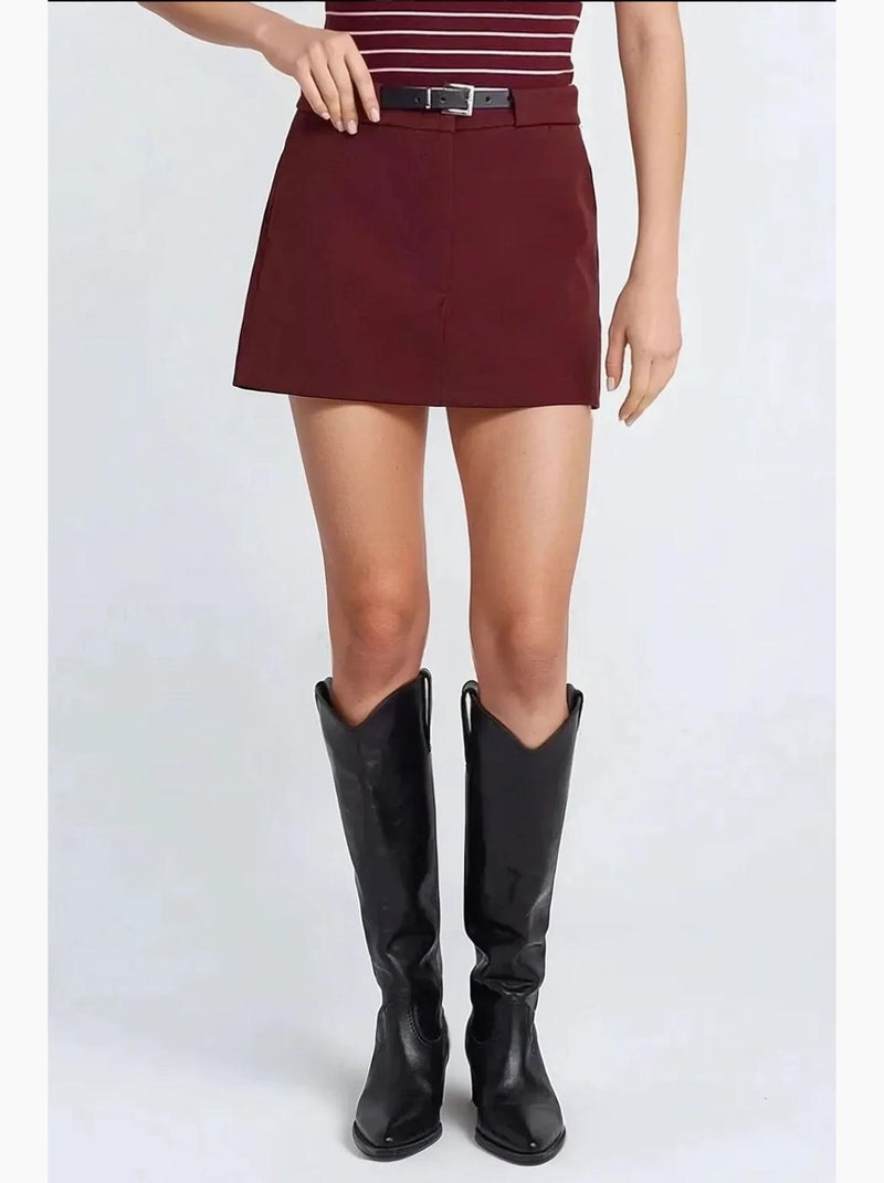 Mini gonne-pantaloni dritti hiccup Rosso bordeaux - Kiabi