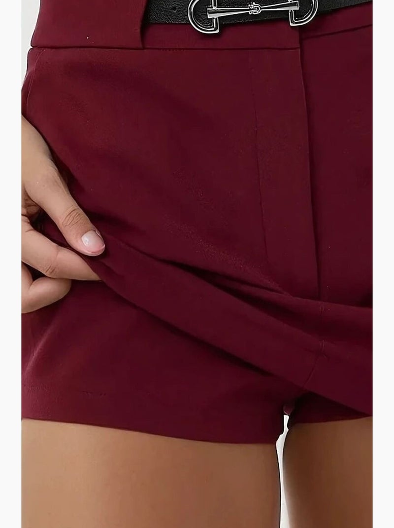 Mini gonne-pantaloni dritti hiccup Rosso bordeaux - Kiabi