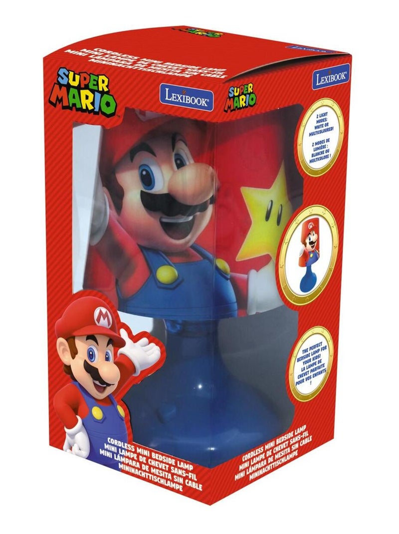 Mini lampada da comodino e luce notturna senza fili Super Mario Rosso - Kiabi