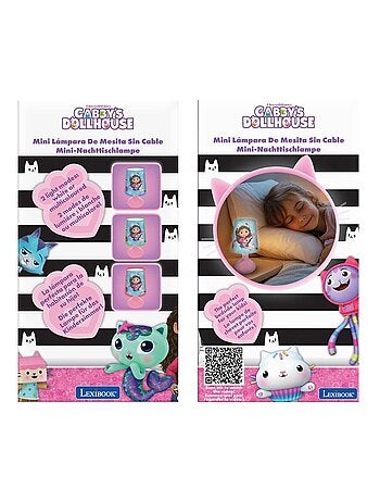 Mini lampada da comodino e luce notturna wireless gabby's dollhouse