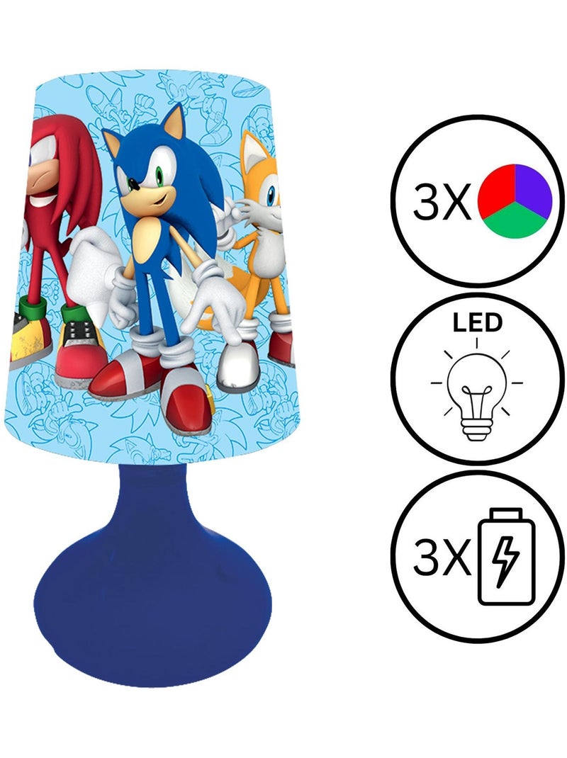 Mini lampada da comodino e luce notturna wireless Sonic Blu - Kiabi