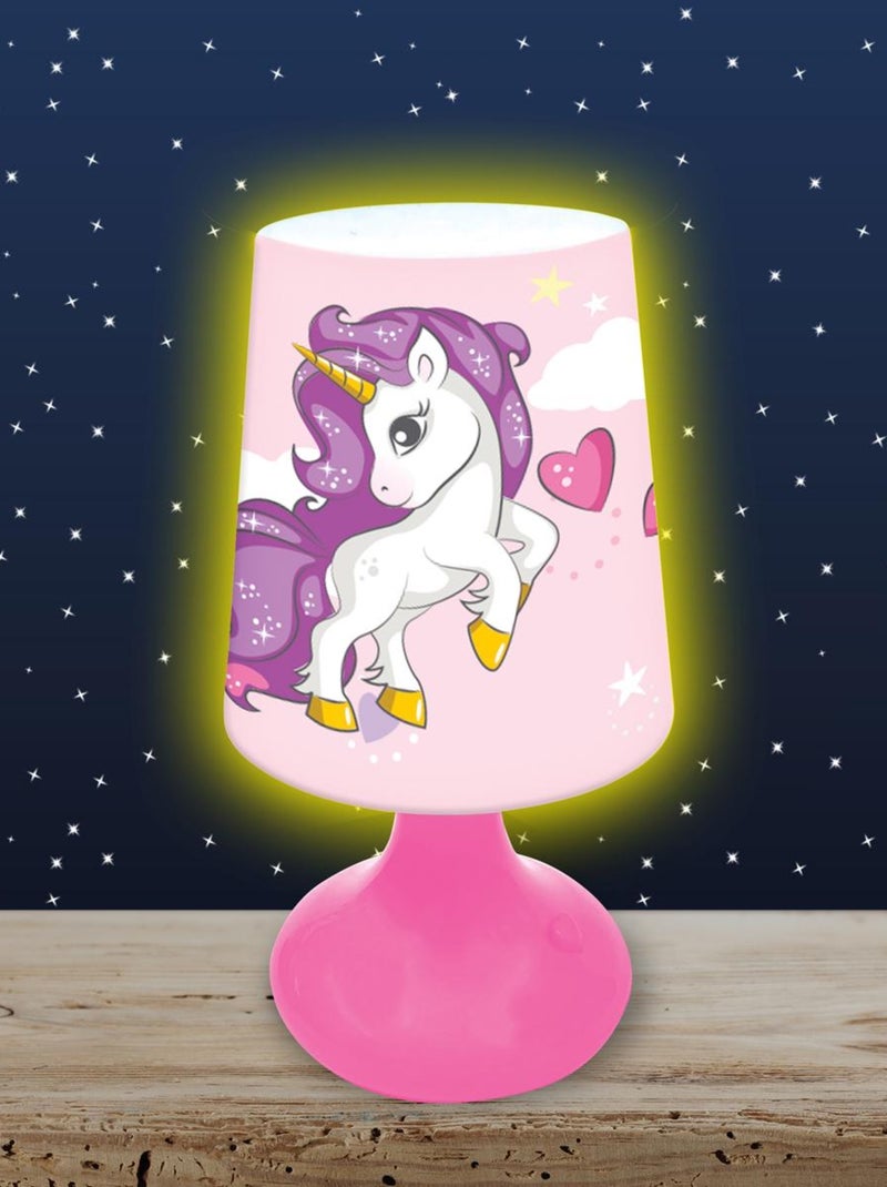 Mini lampada da comodino e luce notturna wireless Unicorn Rosa - Kiabi