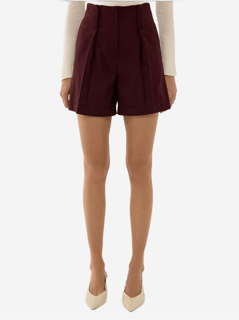 Mini shorts a vita alta hiccup Rosso - Kiabi
