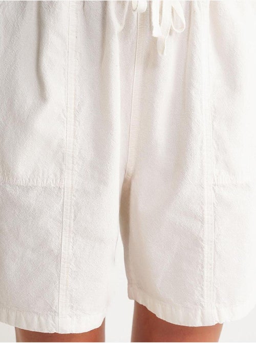 Mini shorts in cotone a vita alta con coulisse mixray - Kiabi