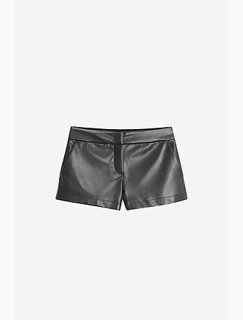 Mini shorts in ecopelle a vita media dilvin