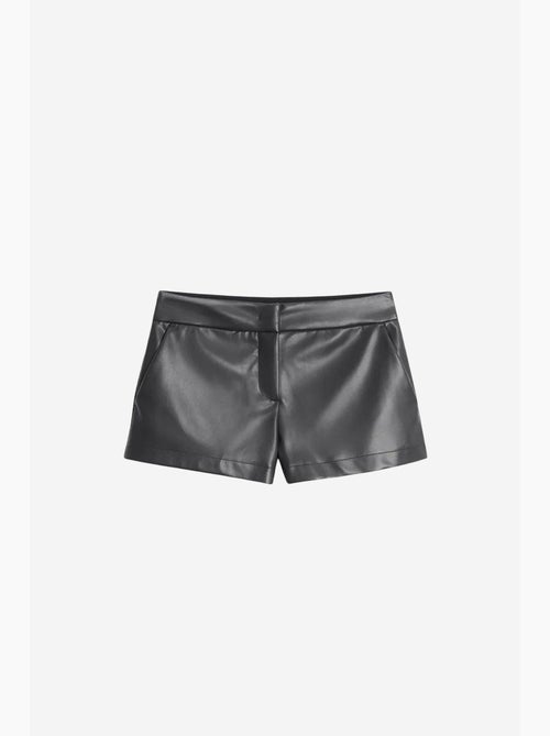 Mini shorts in ecopelle a vita media dilvin - Kiabi Mini shorts in ecopelle a vita media dilvin - Kiabi