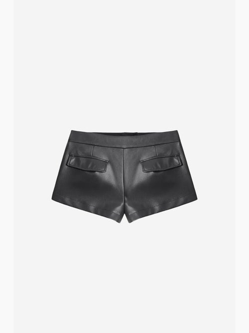 Mini shorts in ecopelle a vita media dilvin - Kiabi Mini shorts in ecopelle a vita media dilvin - Kiabi