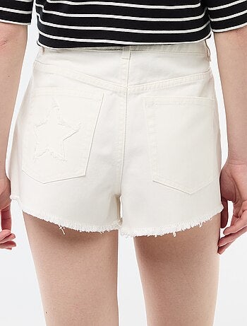 Mini-shorts in twill