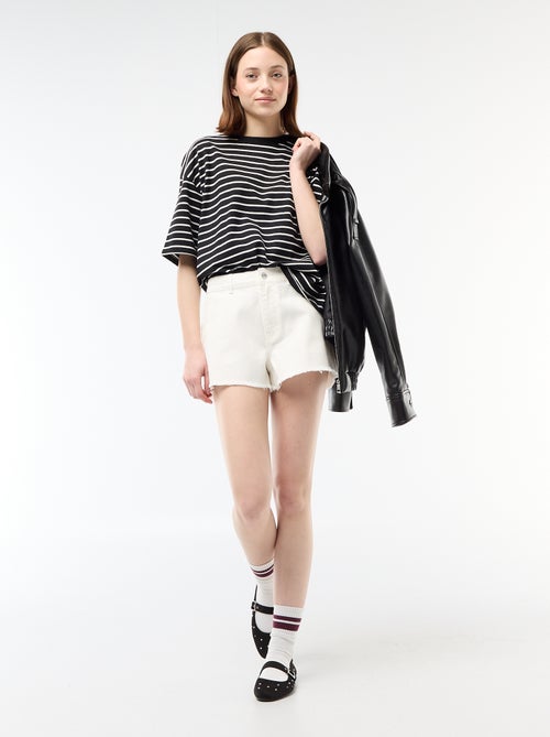 Mini-shorts in twill - Kiabi