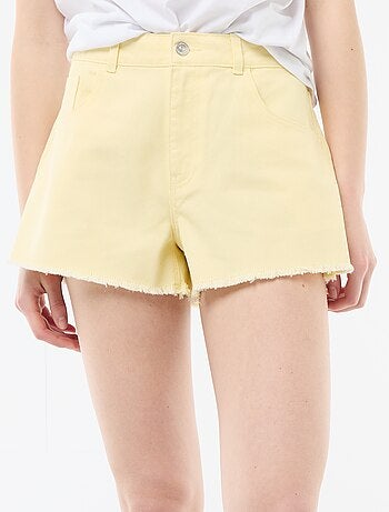 Mini-shorts in twill