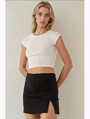 Mini skort con dettaglio drappeggiato hiccup