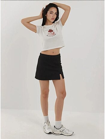 Mini skort testurizzati con vita elasticizzata hiccup