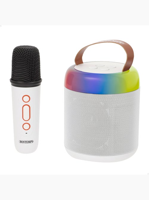 Mini speaker wireless 80w con microfono e luci bontempi - Kiabi Mini speaker wireless 80w con microfono e luci bontempi - Kiabi