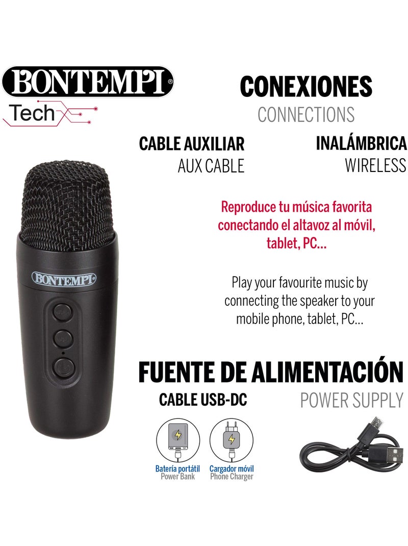Mini speaker wireless con microfono e luci rgb bontempi N/D - Kiabi
