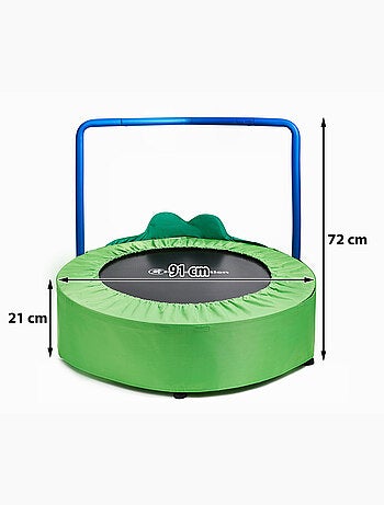 Mini tappeto elastico bimbi rana con maniglia HyperMotion