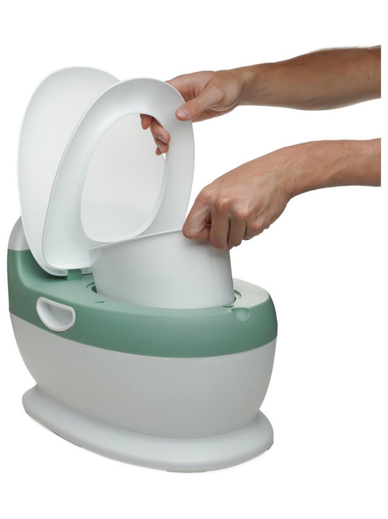 Mini vasino per l’apprendimento Thermobaby con rumore dello sciacquone Verde salvia Verde - Kiabi