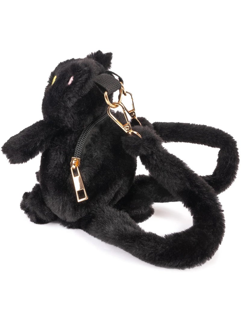 Mini zaino bambino gatto in peluche | great pretenders | great pretenders Nero - Kiabi