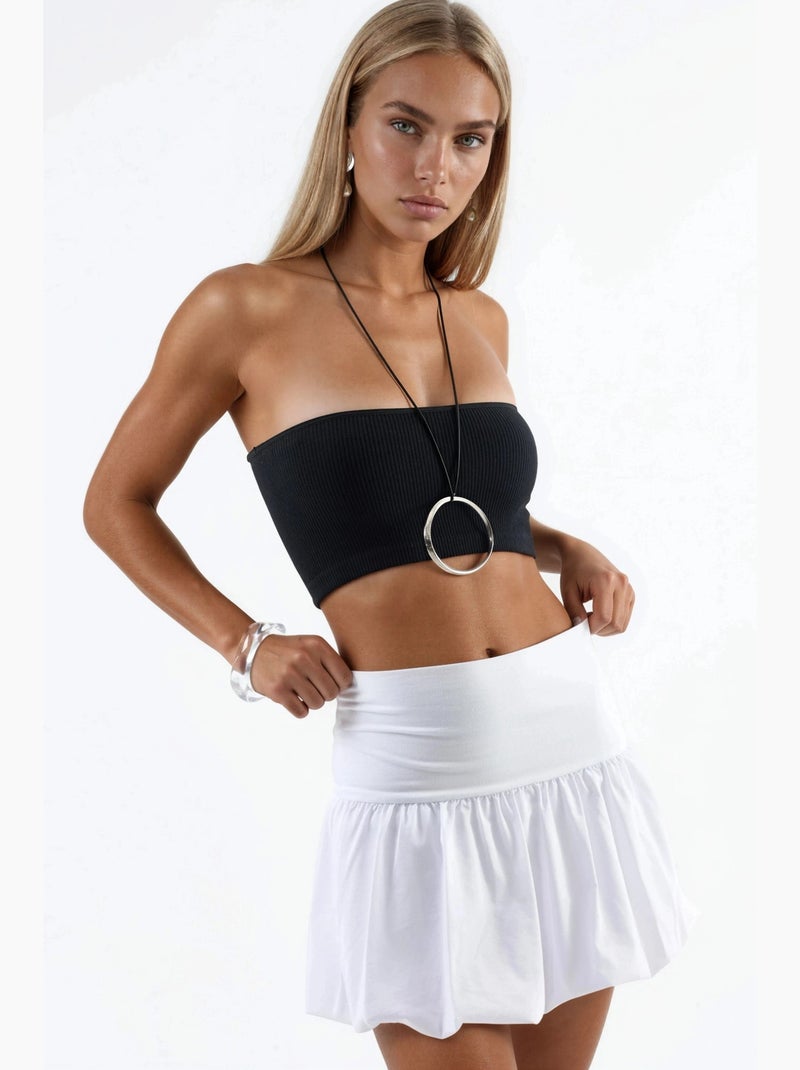 Minigonna a palloncino hiccup Bianco - Kiabi