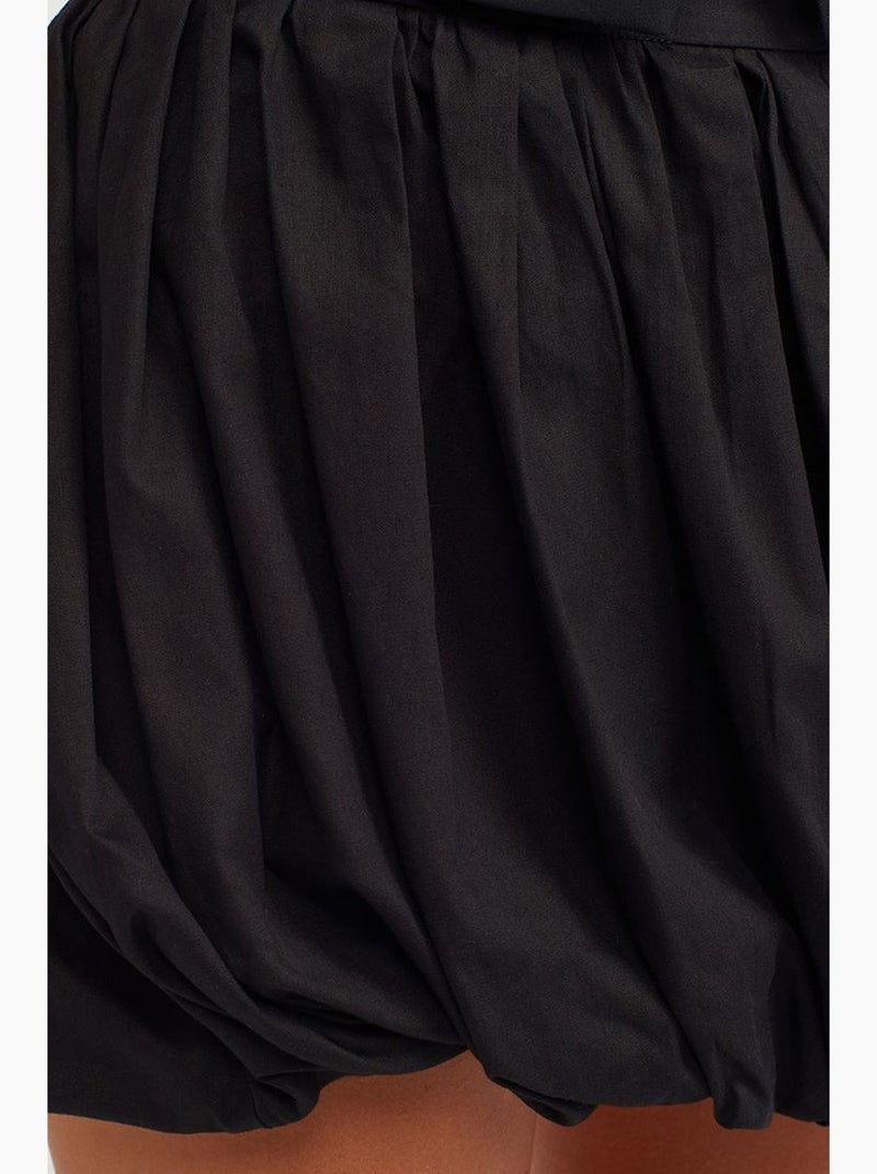 Minigonna balloon in popeline di cotone dilvin Nero - Kiabi