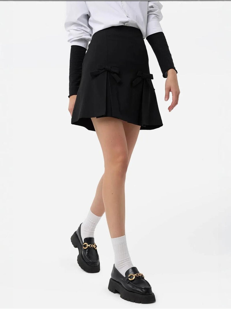 Minigonna con fiocco hiccup Nero - Kiabi
