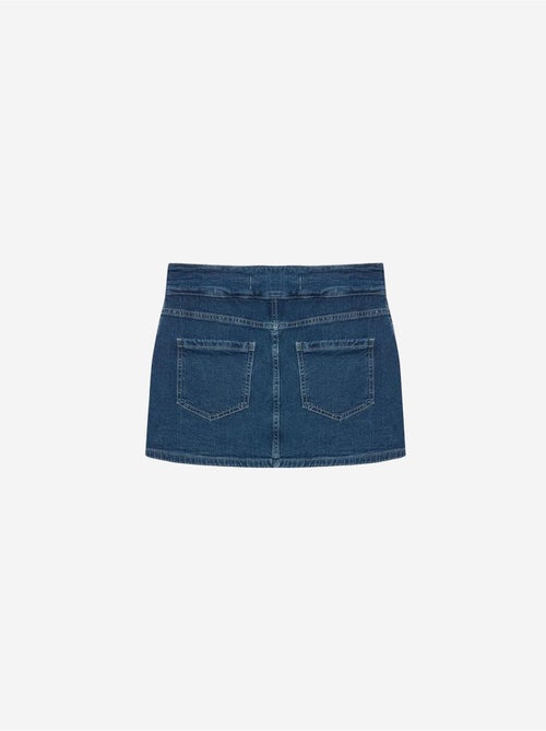 Minigonna di jeans dritta a vita alta dilvin - Kiabi Minigonna di jeans dritta a vita alta dilvin - Kiabi