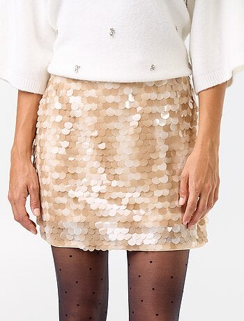 Minigonna di paillettes