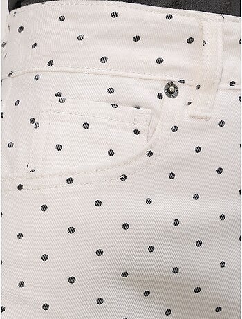 Minigonna in denim a pois a vita alta bdart