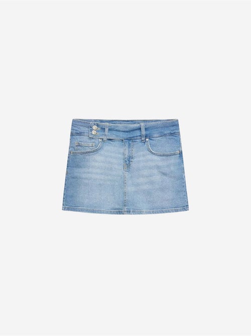 Minigonna in denim a vita alta con cintura dilvin - Kiabi Minigonna in denim a vita alta con cintura dilvin - Kiabi