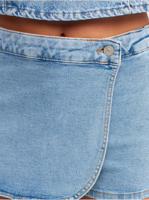 Minigonna in denim a vita alta dilvin - Kiabi Minigonna in denim a vita alta dilvin - Kiabi