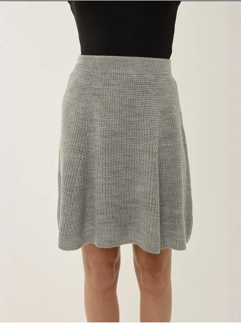 Minigonna in maglia Grigio - Kiabi