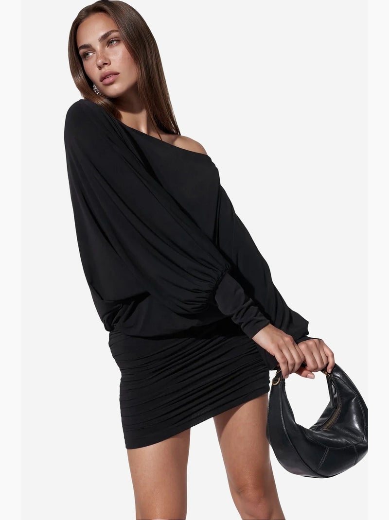 Minigonna in misto cotone busem Nero - Kiabi