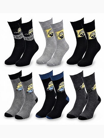 Minions - Calzini Uomo Licenza Confezione da 6 MIX SORPRESA