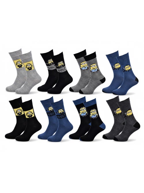 Minions - Calzini Uomo Licenza Confezione da 8 - Kiabi Minions - Calzini Uomo Licenza Confezione da 8 - Kiabi