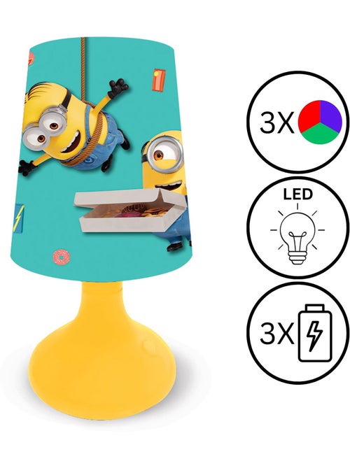 Minions, mini lampada da comodino e luce notturna senza fili - Kiabi Minions, mini lampada da comodino e luce notturna senza fili - Kiabi