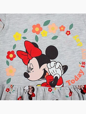 Minnie - abito a fantasia senza maniche, con scollo rotondo e volant