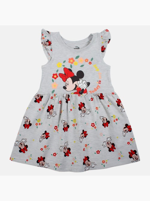 Minnie - abito a fantasia senza maniche, con scollo rotondo e volant - Kiabi Minnie - abito a fantasia senza maniche, con scollo rotondo e volant - Kiabi