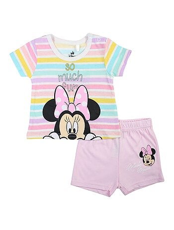Minnie - Completo t-shirt e shorts bebè bambina