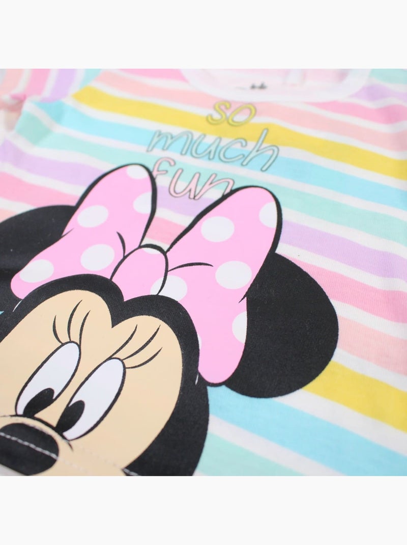 Minnie - Completo t-shirt e shorts bebè bambina Rosa - Kiabi