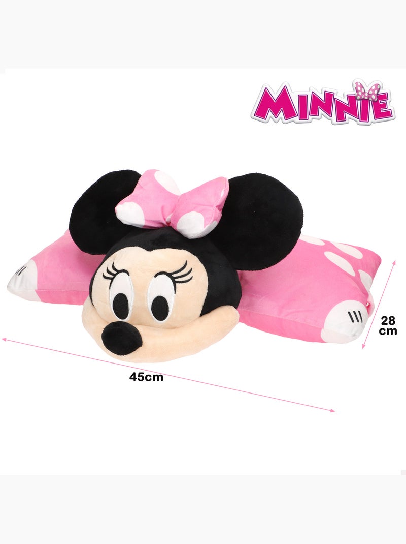 Minnie cuscino in peluche morbido e vellutato 2 in 1 Rosa - Kiabi