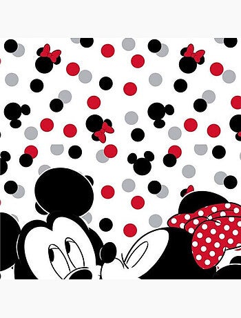 Minnie e Mickey, Asciugamano da Bagno per Bambini Stampato 100% Cotone, LOVE
