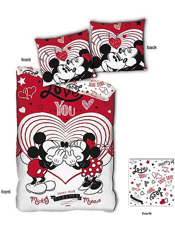 Minnie Mickey love - Parure letto per bambini - Copripiumino
