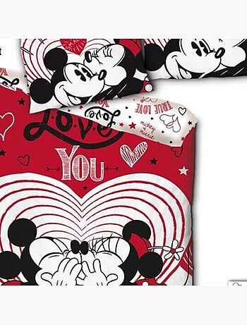 Minnie Mickey love - Parure letto per bambini - Copripiumino
