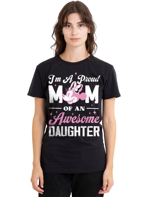 Minnie Mouse Proud Mom, Awesome Daughter Maglietta Adulto Unisex - Kiabi