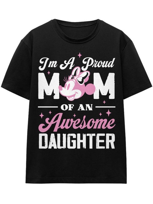 Minnie Mouse Proud Mom, Awesome Daughter Maglietta Adulto Unisex - Kiabi