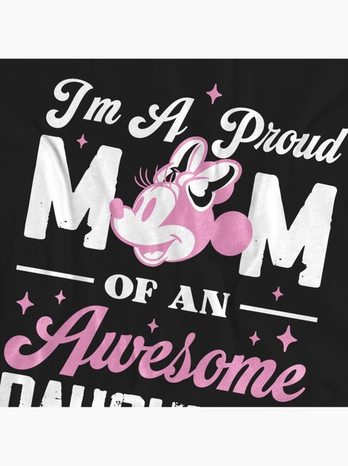 Minnie Mouse Proud Mom, Awesome Daughter Maglietta Adulto Unisex - Kiabi