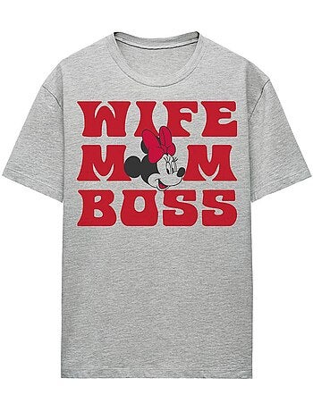 Minnie Mouse Wife Mom Boss Maglietta Adulto Unisex