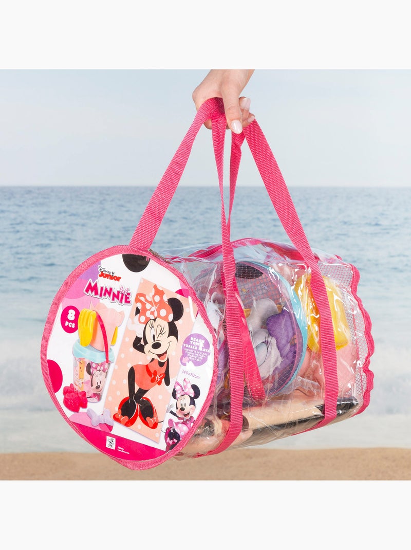 Minnie set di secchielli da spiaggia con accessori asciugamano e borsa N/D - Kiabi